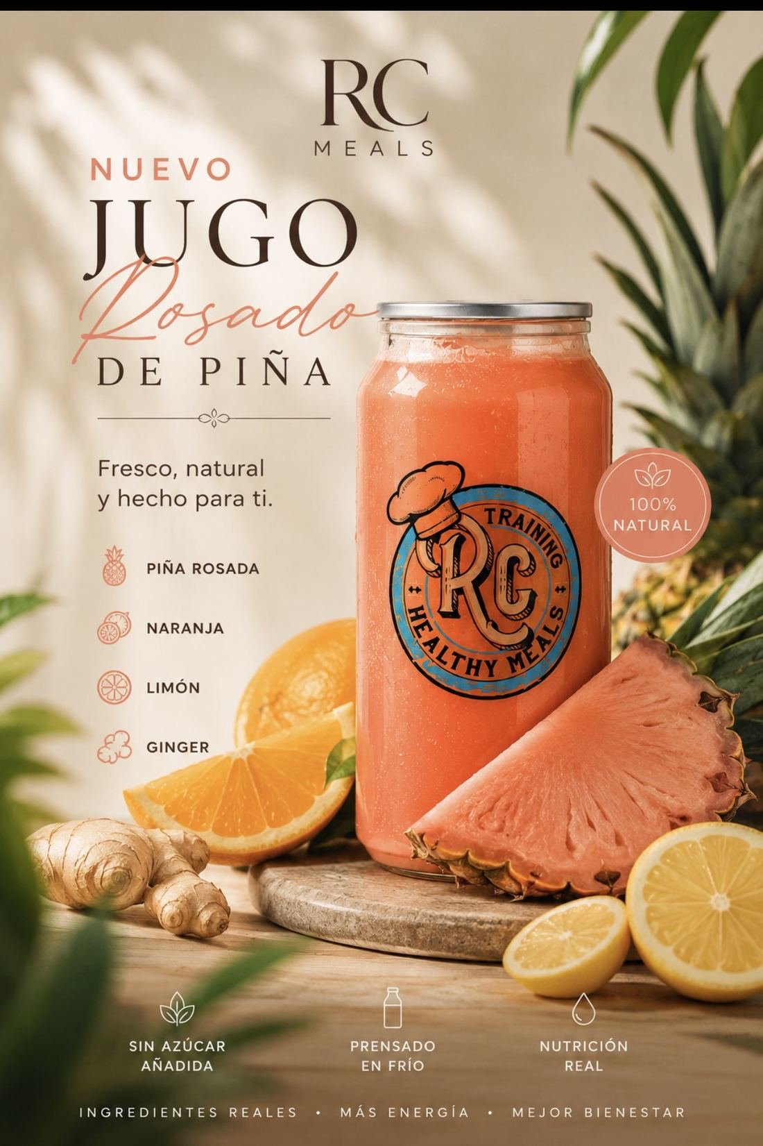 Pink Pineapple Juice cold-pressed juice